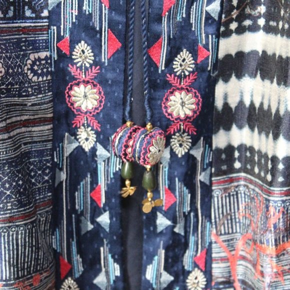 NWOT Soft Surroundings Montebleu Topper Mixed Print Kimono Cardi Large H13180 - Picture 5 of 11